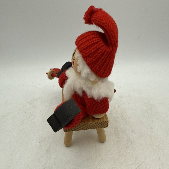 Ljungstroms Swedish Tomte Santa #8513 Christmas Elf Red Skiing Scandinavian - Picture 3 of 7